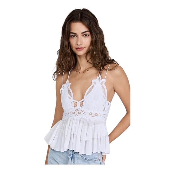 We The Free Tops - Free People Adela Cami XS White -NWT